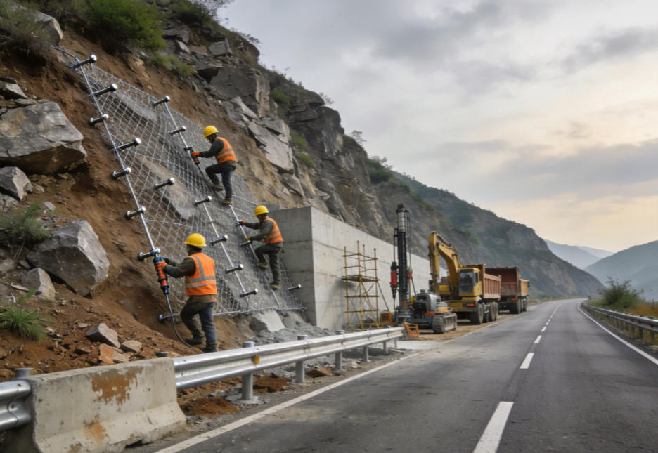 汕尾公路道路护坡